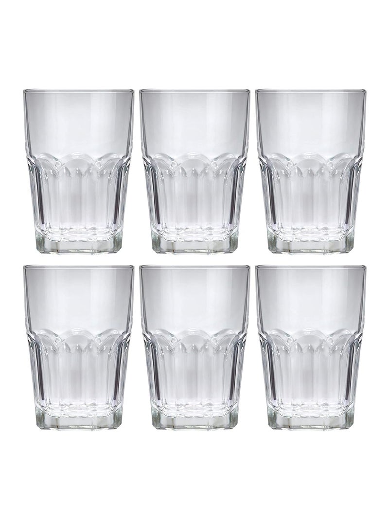 Goodhomes Tumbler Set of 6pcs LG101113 Juice Water Beer Whiskey and Cocktail Glass 380ML Clear - Image 4