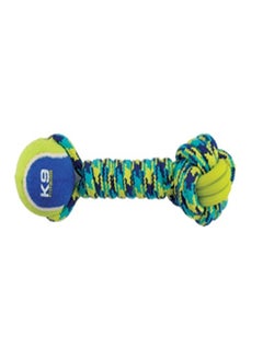 Zeus K9 Fitness by Zeus Rope and TPR Tennis Ball Dumbbell - 30.48 cm dia. 