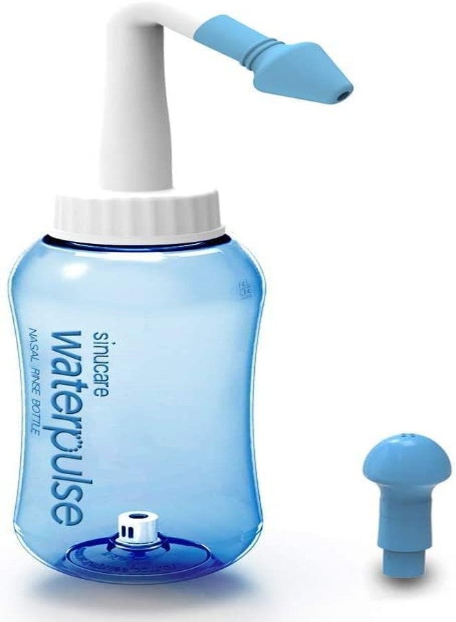 CAVERNSHOP Neti Pot Sinus Rinse Bottle 300ML Nose Cleaner BPA Free Nasal Irrigation System for Adult and Kid with 10 Wash Salt Packets Portable Nasal Wash for Sinus Allergy and Pressure Relief - Image 1