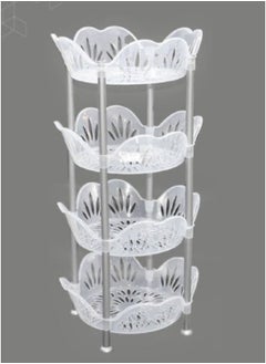 Vegetable stand with 4-tier circular shelves