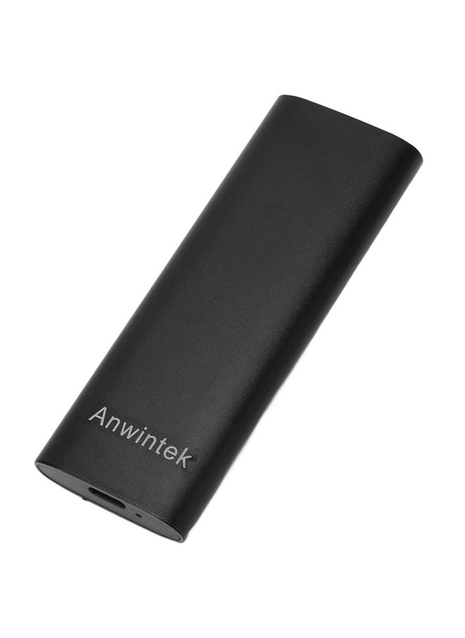 Generic Anyingke M.2 PCIE NVMe/NGFF Dual Protocol 10g Aluminum Alloy Solid State Hard Disk Box Type-c3.1-Color:Sandblast Black 23N83  - Image 1