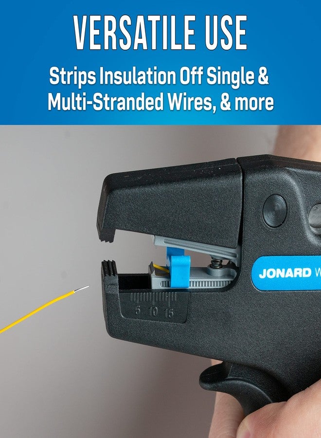Jonard Tools WSA-1430 Professional Grade Self-Adjusting Automatic Wire Stripper & Cutter Pro for 14-30 AWG Solid and Stranded Wire - Image 4