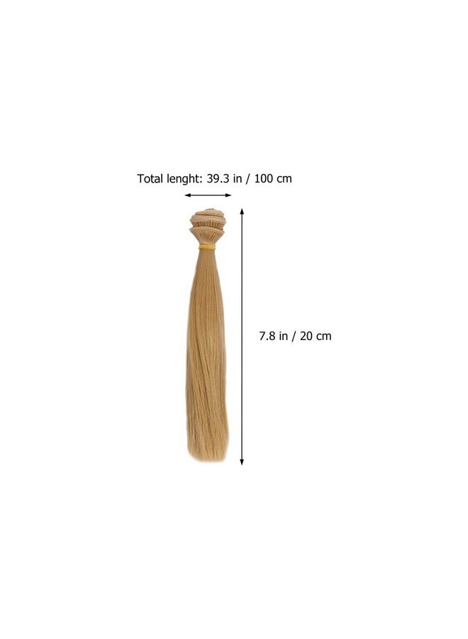 Toddmomy Doll Hair Wefts 6Pcs Doll Wig Doll Straight Hair Doll Hair Extensions Doll Making Arts Supplies DIY Doll Hair Crafts - Image 3