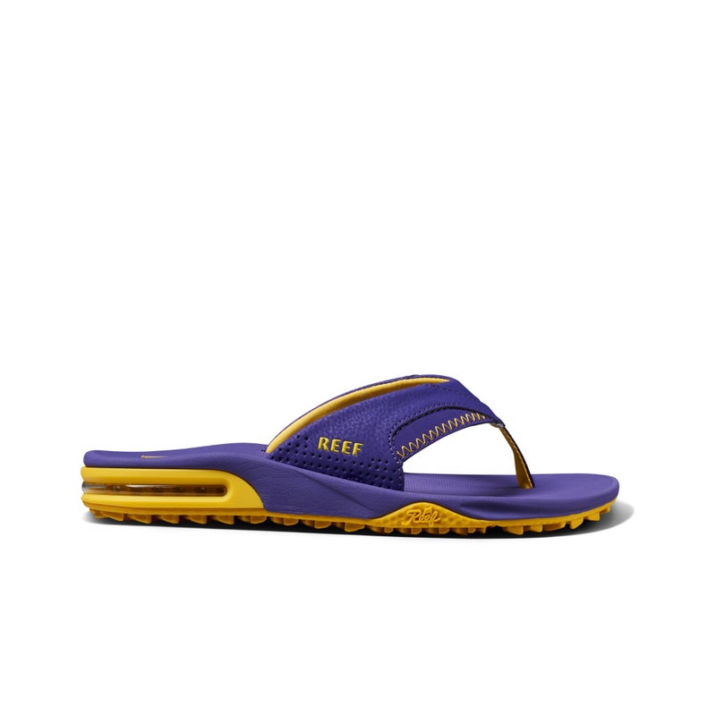 Reef Fanning Pregame Mens Bottle Opener Flip Flop, Arch Support, Durable Outsole, Water Friendly, Purple/Gold, 11 - Image 3