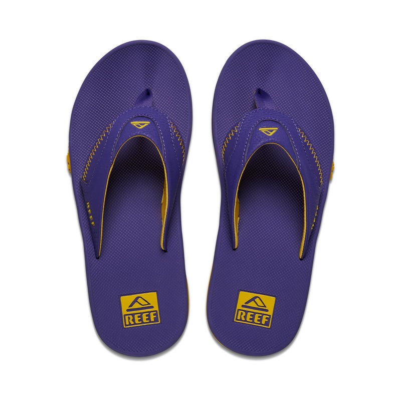 Reef Fanning Pregame Mens Bottle Opener Flip Flop, Arch Support, Durable Outsole, Water Friendly, Purple/Gold, 11 - Image 5