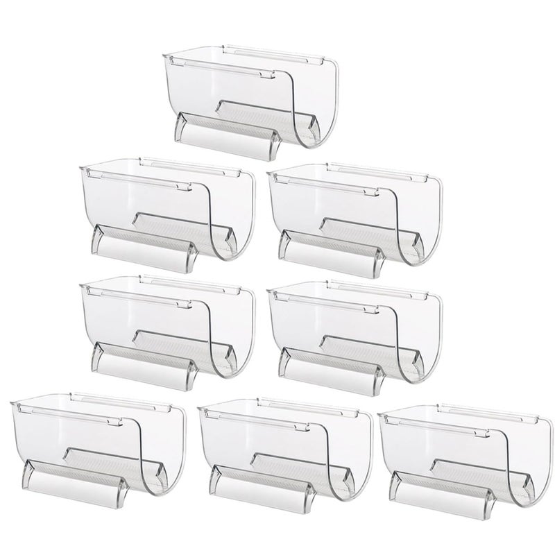 8Pcs Stackable Acrylic Wine Bottle Holder Single Slot Stable Bar Countertop Display Rack - Image 2