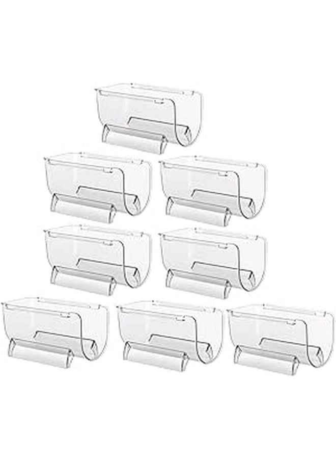 8Pcs Stackable Acrylic Wine Bottle Holder Single Slot Stable Bar Countertop Display Rack - Image 1