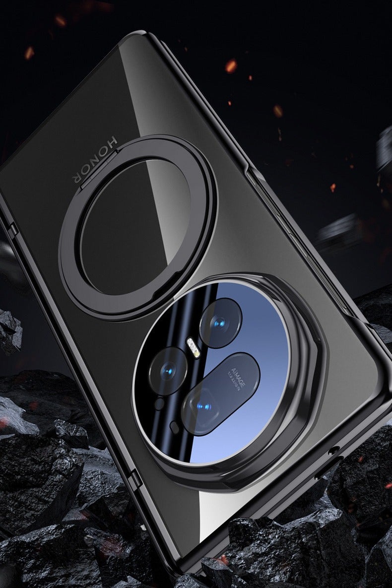 general Transparent Compatible with Honor Magic V5 (2025) Case with Screen Protector Kickstand, Compatible Magnetic Charging PC All-Inclusive Cover, Shockproof Phone Case - Image 4