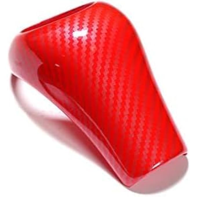 rayihni Gear Shift Knob Cover Protective Compatible with Mercedes Benz 20042014 Interior Accessories  Carbon fiber Red - Image 1