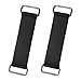 Hirificing 2PCS Rubber Band Straps Battery Box Tie Down Strap Stretchable Battery Tie Fixed Strap Holder Moped Belt with Metal Buckles for ATV Scooter Motorcycle Accessories Parts Black - Image 2