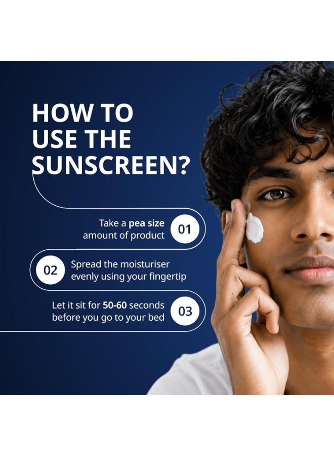 Reginald Men Sunscreen SPF 50 PA++++, Brightening & Moisturizing, 50g (Pack of 3) - Image 5