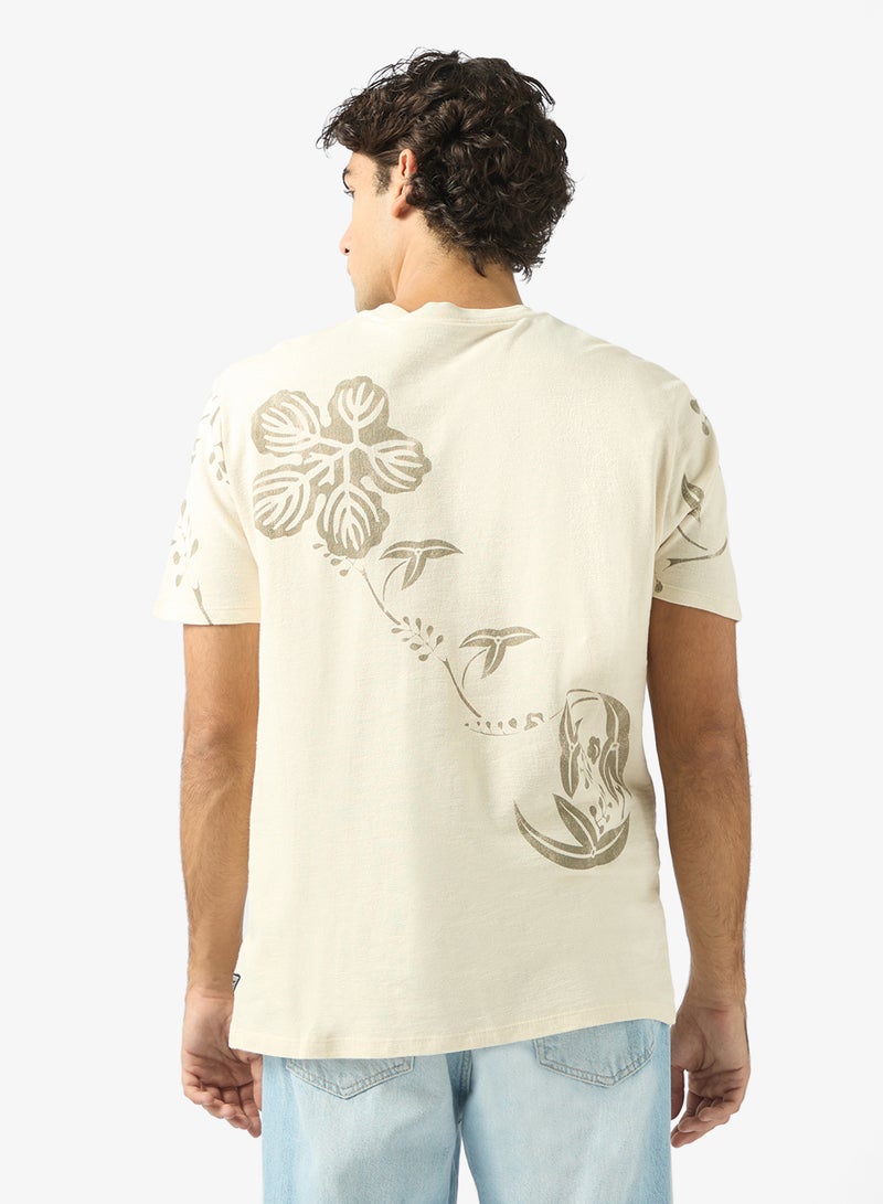 GUESS Japanese Floral Short Sleeve T-Shirt - Image 2