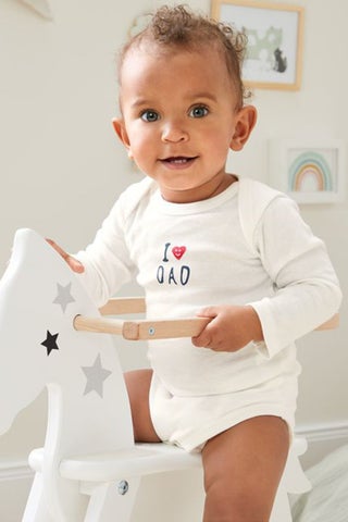 Toddler Unisex 5 Pcs Organic Cotton Long Sleeve Graphic Bodysuits, White - pzsku/Z361DFB6160848FC9C198Z/45/1751552248/0c2a3a9f-8da5-42cb-8c29-33aa63264dce