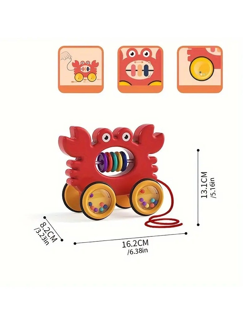Gonice Children's Pull Toy With Animal Cart For Early Education And Cognitive Development  - Image 3