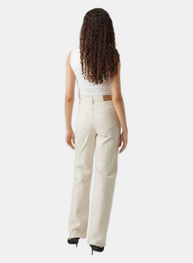 VERO MODA VERO MODA Womens Tessa Highrise Wide Leg Jeans  - Image 3