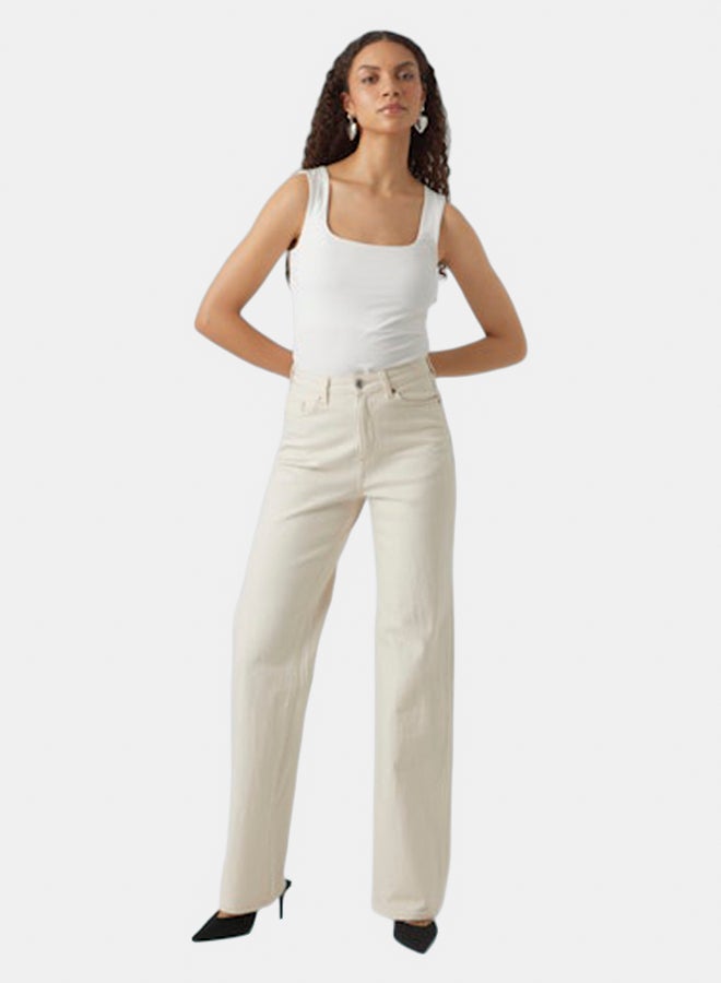 VERO MODA VERO MODA Womens Tessa Highrise Wide Leg Jeans  - Image 1