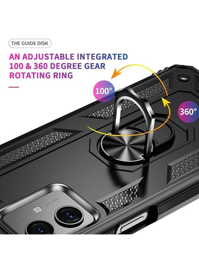 general Motorola Moto G54 Compatible Phone Case, Military-Grade 360 Crash Drop Protection, Rugged and Durable, with Stand - Image 3