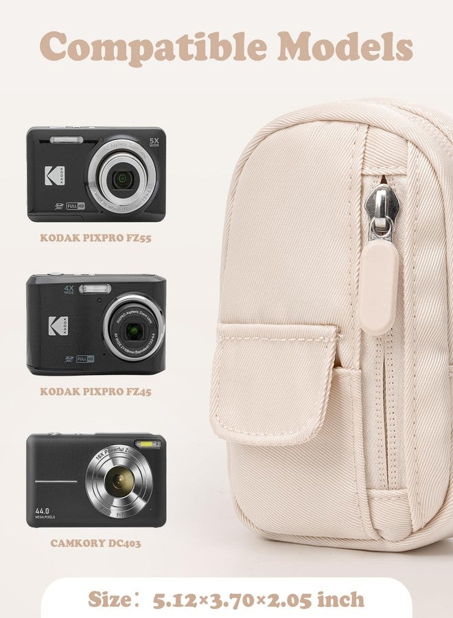 SQERO Soft Camera Case for Digital Camera KODAK PIXPRO FZ55/ FZ45/CAMKORY DC403 FHD 1080P,Travel Camera Pouch, Carry Case Bag Cute Small - Image 2