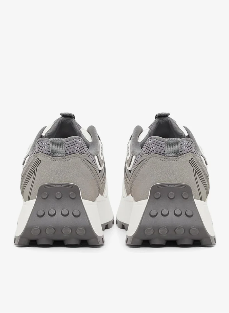Styli Active  Chunky Sole Lace Up Sneakers for Women | Best Price UAE