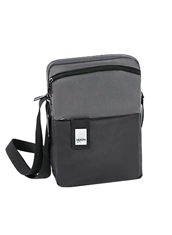 Lexon Crossbody Bag For Men, Shoulder Bag, Trendy Simple Casual Canvas Messenger Bag, Sports Waist Pack, 1710 Gray - Image 1