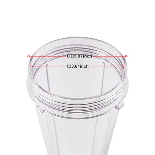 Anbige Replacement Parts Cups,Compatible with Ninja Blenders BL480 BL450 BL640 BL490 BL680 NN100 BL682 BL450 BL2012 CT640 CT800 BN400 CL401A SS100 BN750(12oz) - Image 4