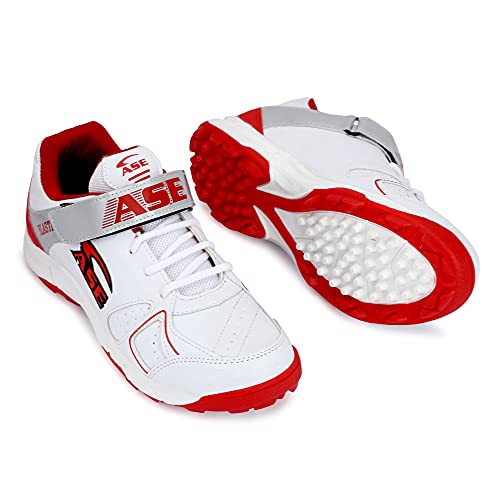 ASE Men's Red Professional Cricket Shoes 6 UK/IND (CRT009_RED_06) - Image 3
