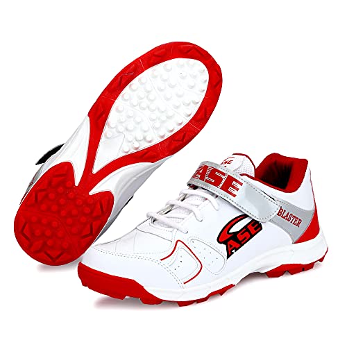 ASE Men's Red Professional Cricket Shoes 6 UK/IND (CRT009_RED_06) - Image 1