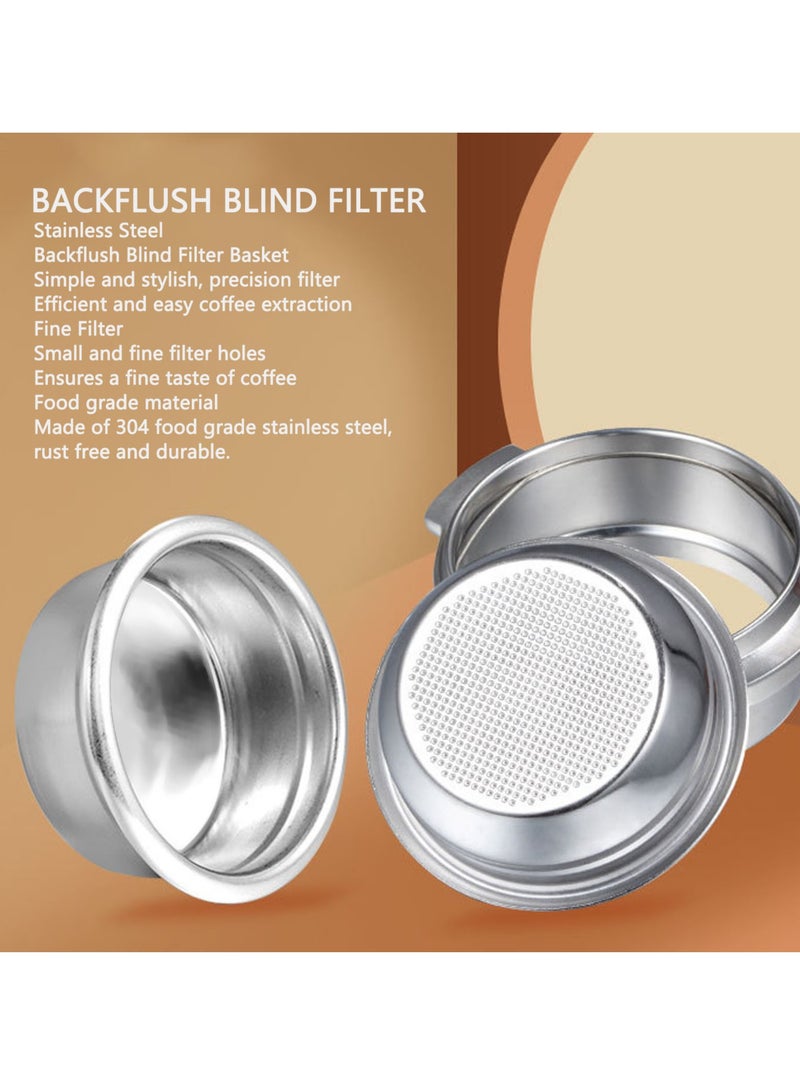 كيلا مرشح عكسي من الفولاذ المقاوم للصدأ 304 - لتنظيف آلات الإسبريسو بحجم 58مم، مقاوم للصدأ والحرارة العالية - Image 4