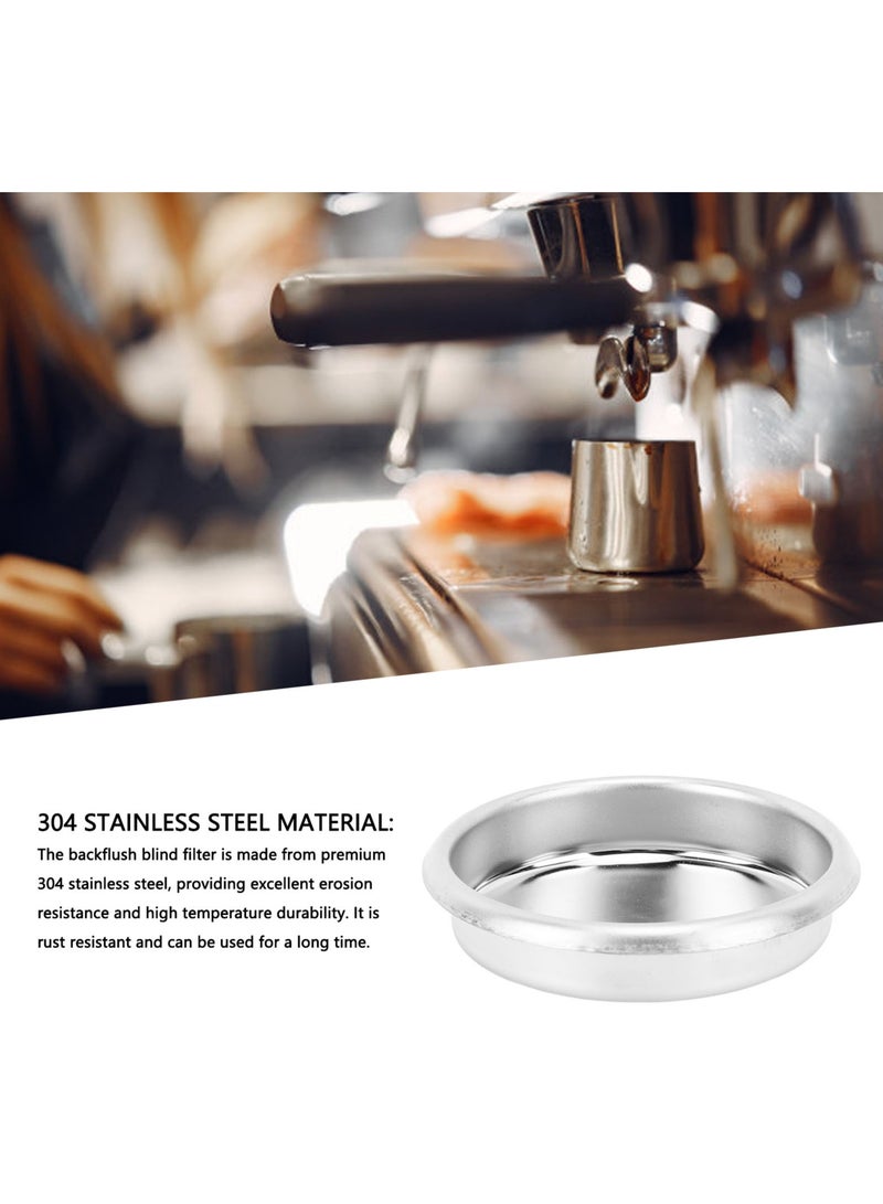 كيلا مرشح عكسي من الفولاذ المقاوم للصدأ 304 - لتنظيف آلات الإسبريسو بحجم 58مم، مقاوم للصدأ والحرارة العالية - Image 5