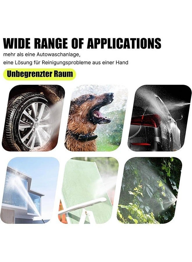 MDHL Car wash gunner handheld portable cordless high-voltage electric cleaning machine 6-in-1 nozzle for multi scenario use - Image 5