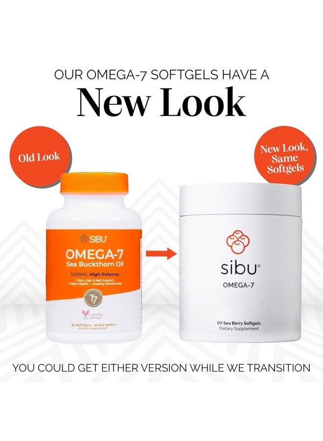 sibu Omega-7 Softgels, Premium Organic Himalayan Sea Buckthorn Oil (60ct, 30 Day Supply) - Supplement for Healthy Skin, Hair, Nails and Dryness - Image 2