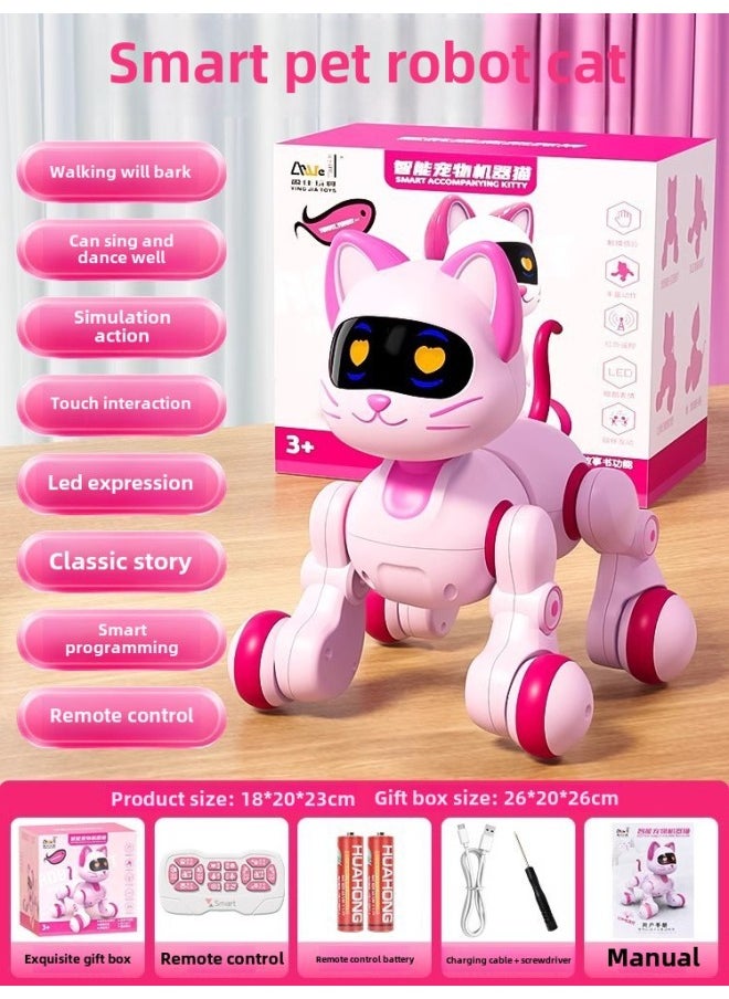 Children's Doraemon Toy Little Girl's Birthday Gift Girl's Pet Over 3456 Years Old Six-Color:Smart Pet Robot Cat  - Image 1