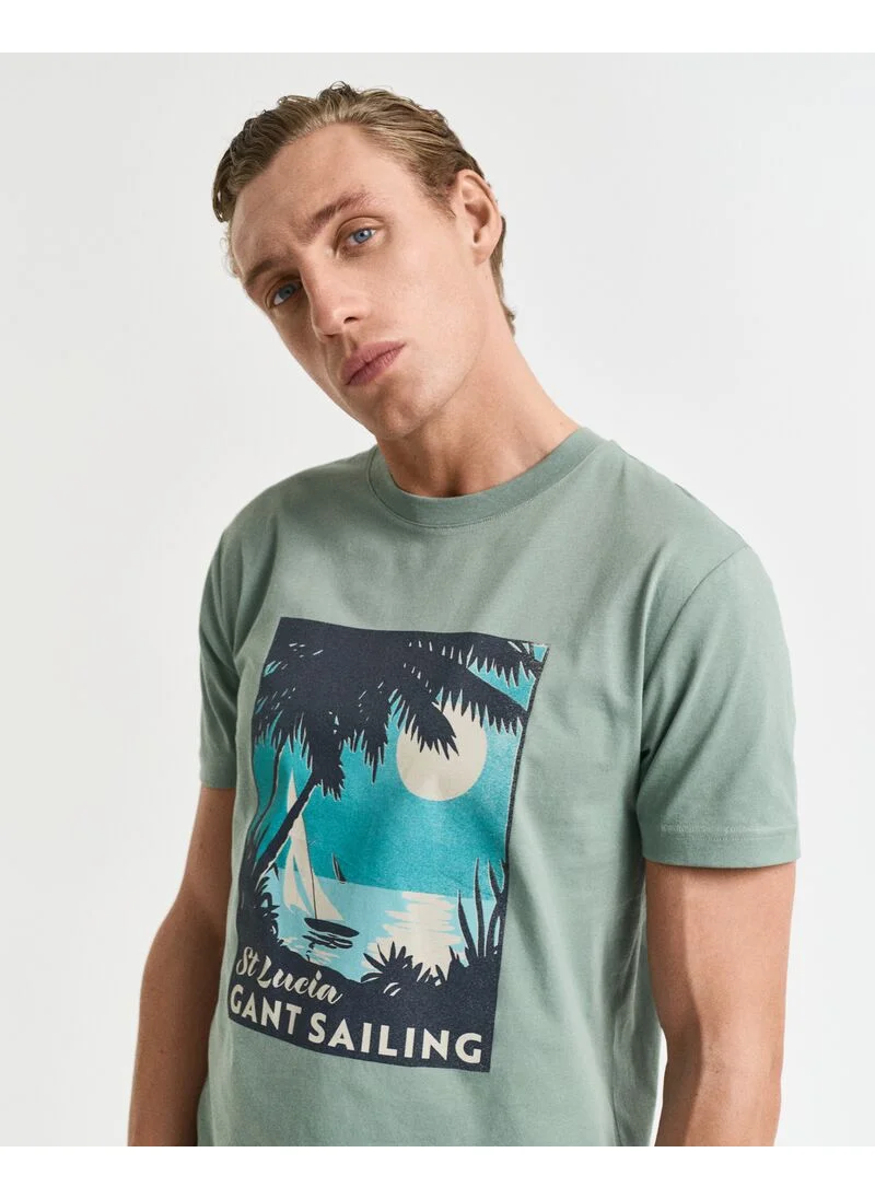 غانت GANT USA Sailing Print Graphic T-Shirt