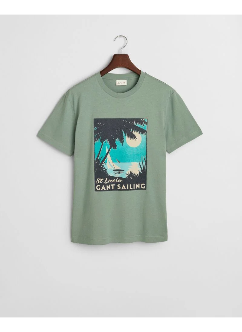 غانت GANT USA Sailing Print Graphic T-Shirt