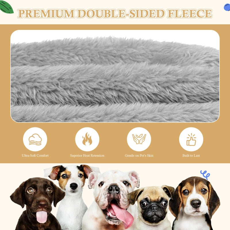 Waoduld Dog Sweaters for Large Dogs,Dog Hoodie,Warm Fuzzy Fleece Sweatshirt with Hood & Pocket,Leash Hole,Cozy Cold Weather Pet Clothes Sweater Hoodie for Large Dogs(Grey,2XL) - Image 3