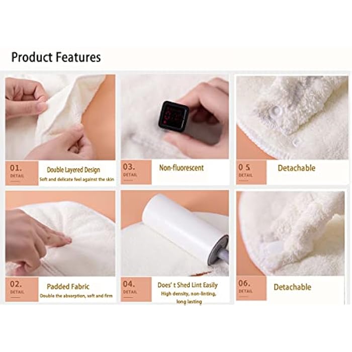 HANSAMU 2 Pack Reusable Hot Cold Face Towel Mask for Skincare, Facial Masks Steamer Facial Kits for Women Girls Estheticians Skin Care, 100 PCS Disposable Preserving, 1 Spa Headband - Image 3