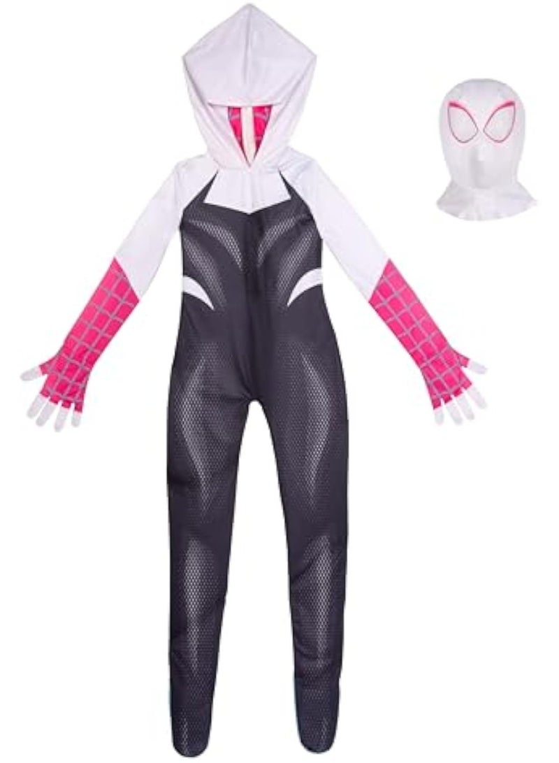 أصدقاء متألقة زي البطل الخارق غوين ستيسي زي كوسبلاي بدلة العنكبوت بدلة عيد ميلاد الكبار تتظاهر بديل الهلوين الكرنفال حفلة التخفيف للأطفال - Image 5