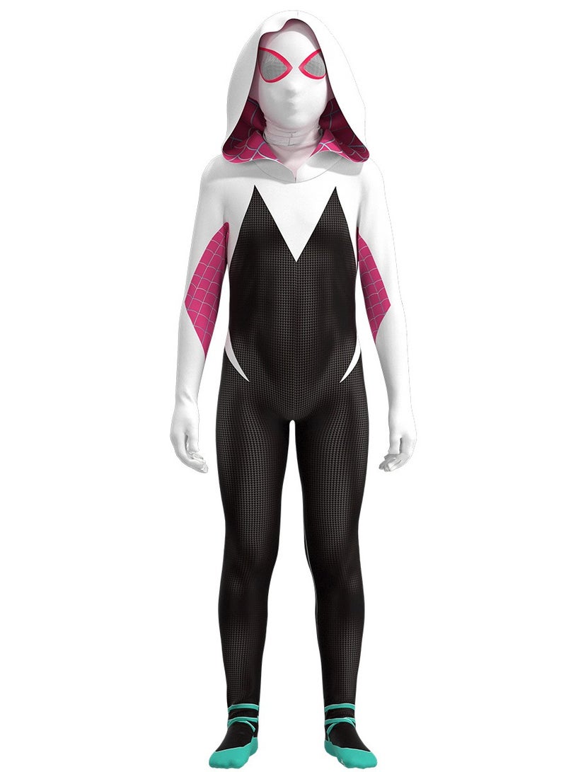 أصدقاء متألقة زي البطل الخارق غوين ستيسي زي كوسبلاي بدلة العنكبوت بدلة عيد ميلاد الكبار تتظاهر بديل الهلوين الكرنفال حفلة التخفيف للأطفال - Image 2