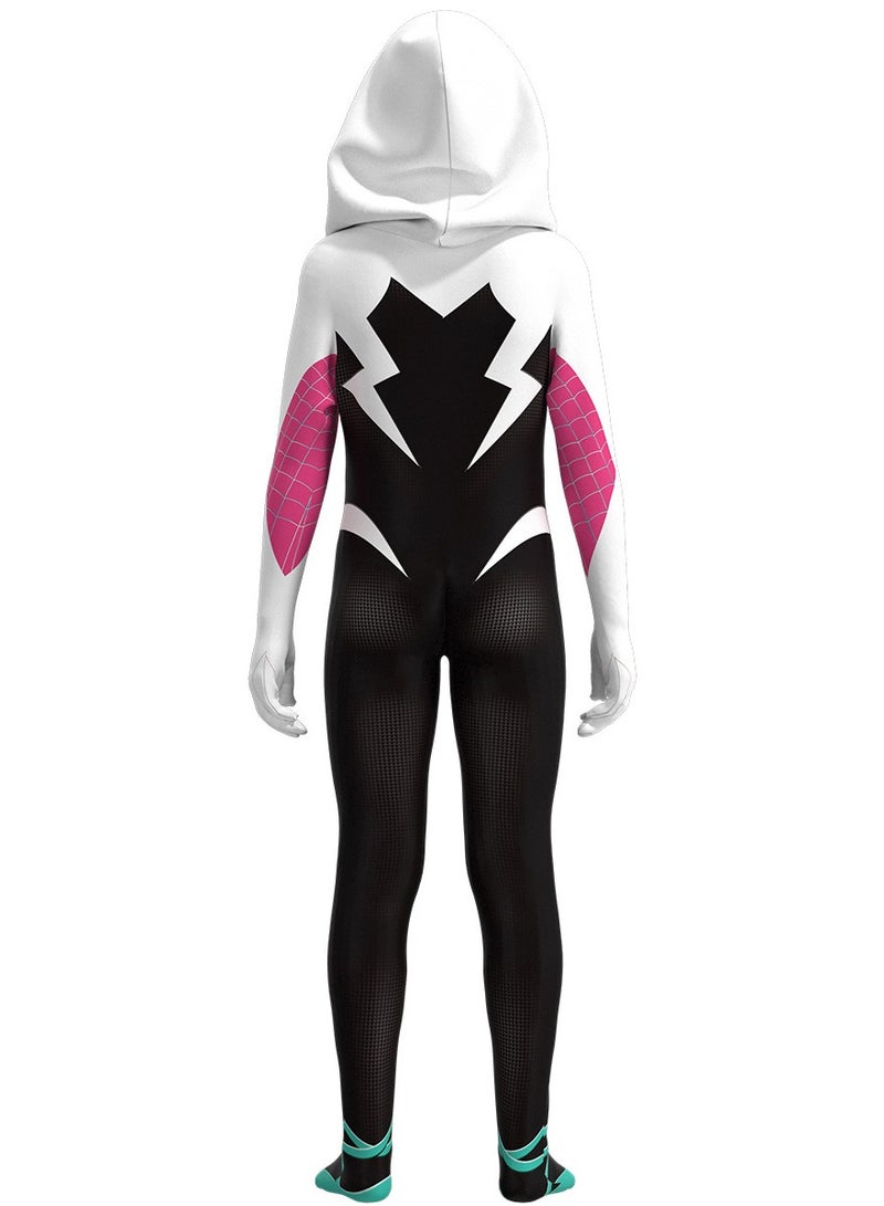 أصدقاء متألقة زي البطل الخارق غوين ستيسي زي كوسبلاي بدلة العنكبوت بدلة عيد ميلاد الكبار تتظاهر بديل الهلوين الكرنفال حفلة التخفيف للأطفال - Image 3