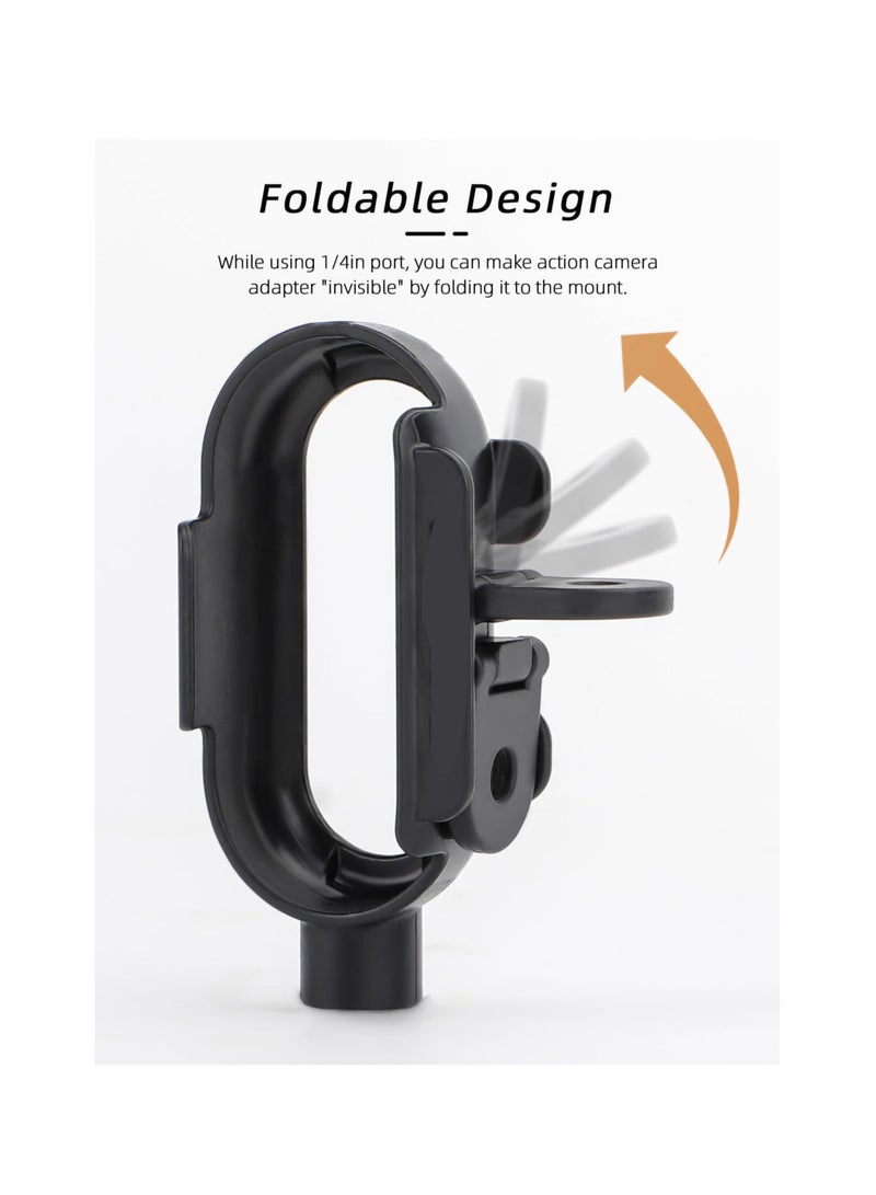 Captaintech Camera Mount Adapter Protective Housing Frame, Fit for Insta360 Go 3 Bezel, Thumb Camera Adapter, Shock Absorbing Housing Cage Expansion Quick Release Accessory, Use with Backpack Clamp - Image 4