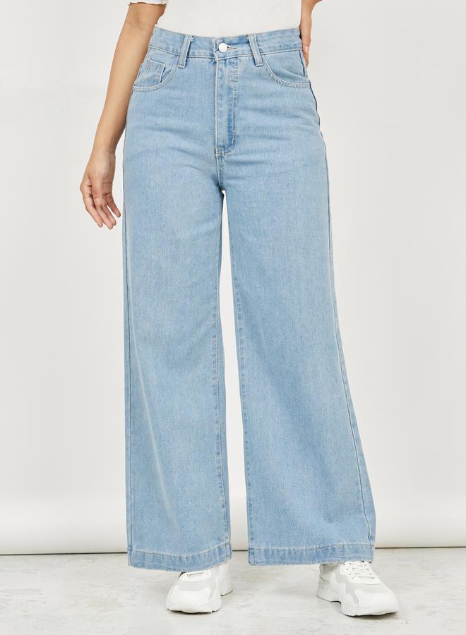 Styli Mid Rise Wide Leg Jeans  - Image 1