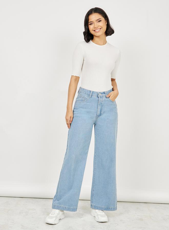 Styli Mid Rise Wide Leg Jeans  - Image 2