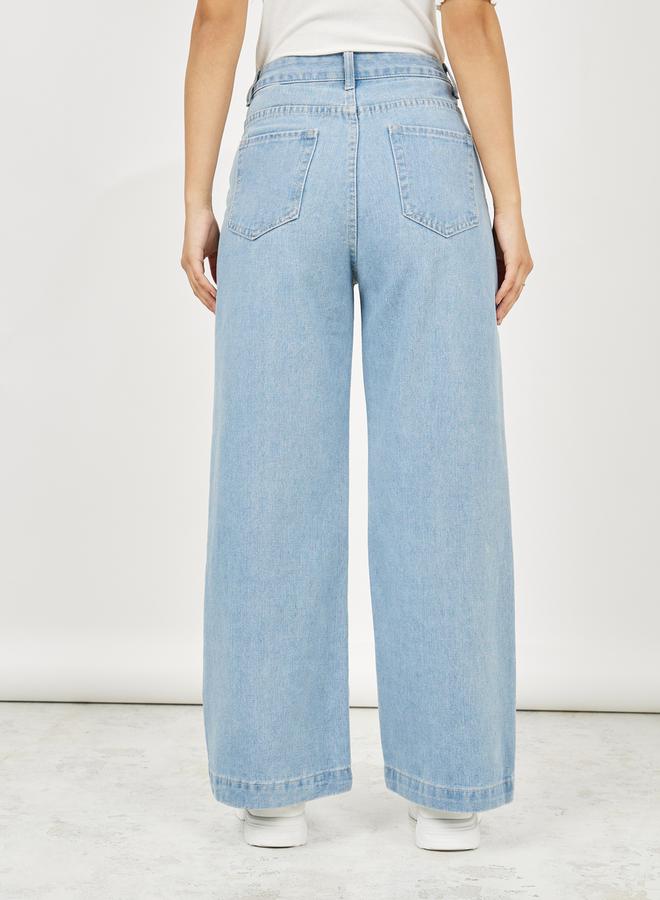 Styli Mid Rise Wide Leg Jeans  - Image 4
