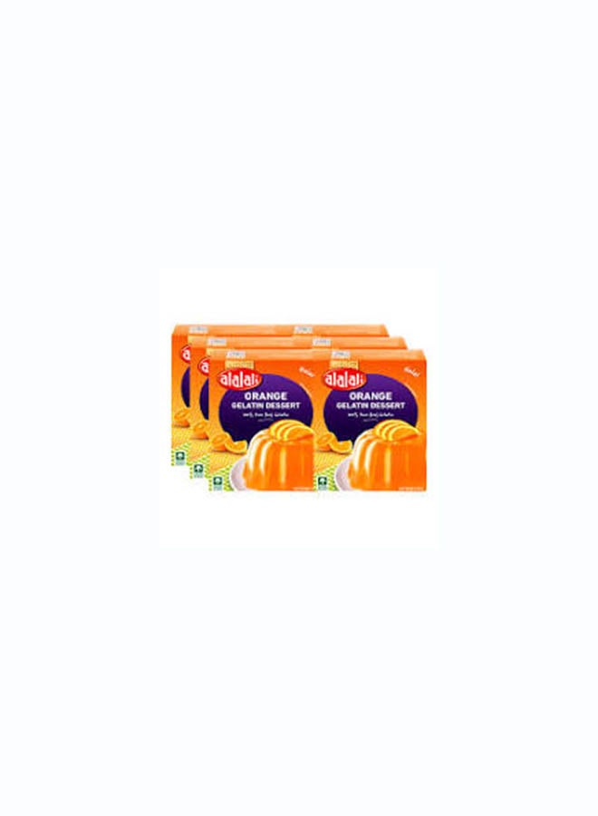 Al Alali Gelatin Dessert Orange 80 g (Pack of 6)