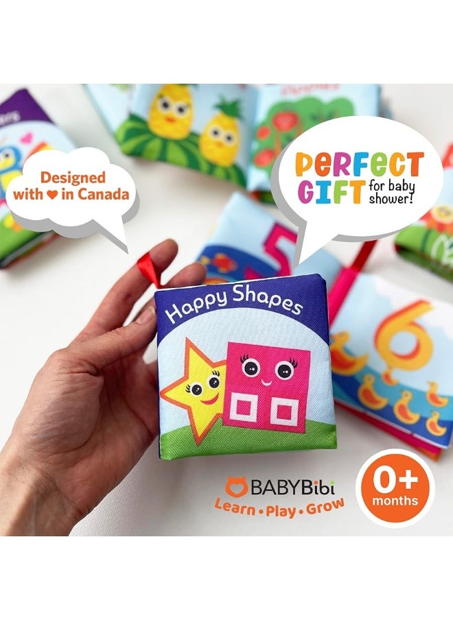 BabyBibi Cloth Books for Babies (Set of 6) - Premium Quality Soft Books for Babies. Touch and Feel Crinkle Paper. Cloth Books for Early Children's Development.  - Image 2