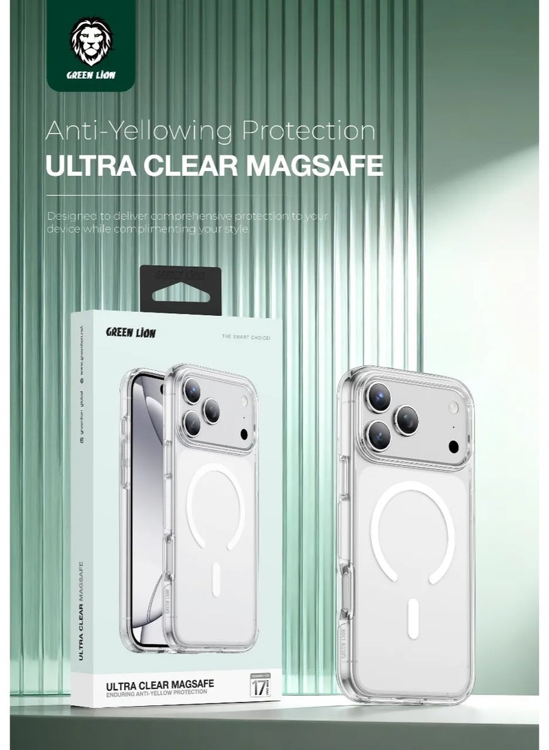 GREEN LION iPhone 17 Pro Max MagSafe Case Ultra Clear with Anti-Yellow Protection / Camera Protection - Clear - Image 5