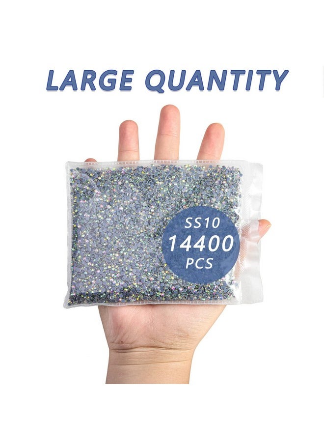 BEADSLAND Hotfix Rhinestones Bulk 14400Pcs Crystal Hot Fix Rhinestones For Crafts Clothes Diy Decoration Crystal Ab Ss10 2.7 2.9Mm  - Image 3