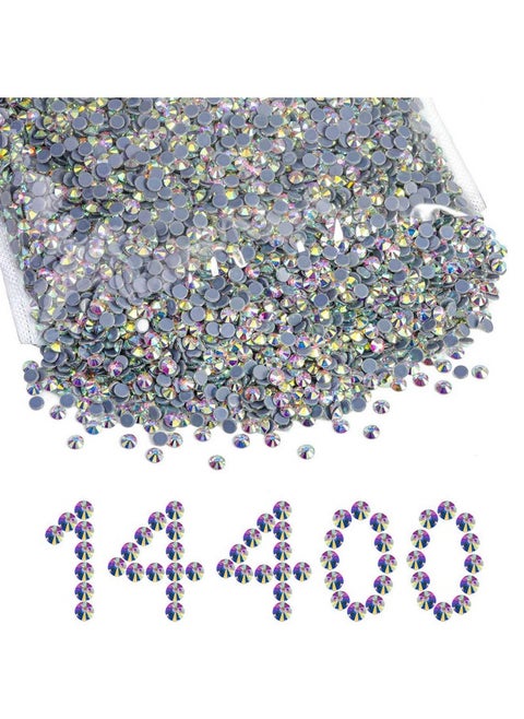الإصلاح الراين السائبة 14400 قطعة كريستال الإصلاح الساخن الراين للملابس الحرف Diy بها بنفسك الديكور كريستال Ab Ss10 2.7 2.9 مللي متر