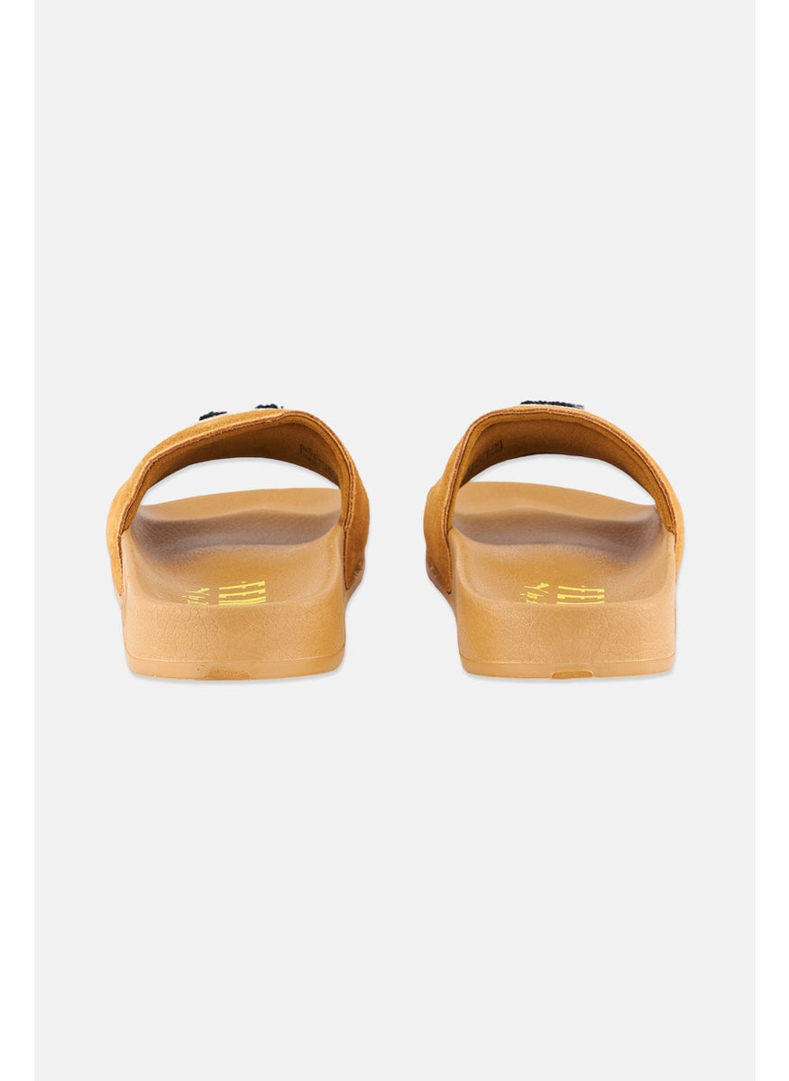 PUMA - Kid Girl X Fenty Leadcat Fenty Slides Slippers, Golden Brown and Scarab - Image 1