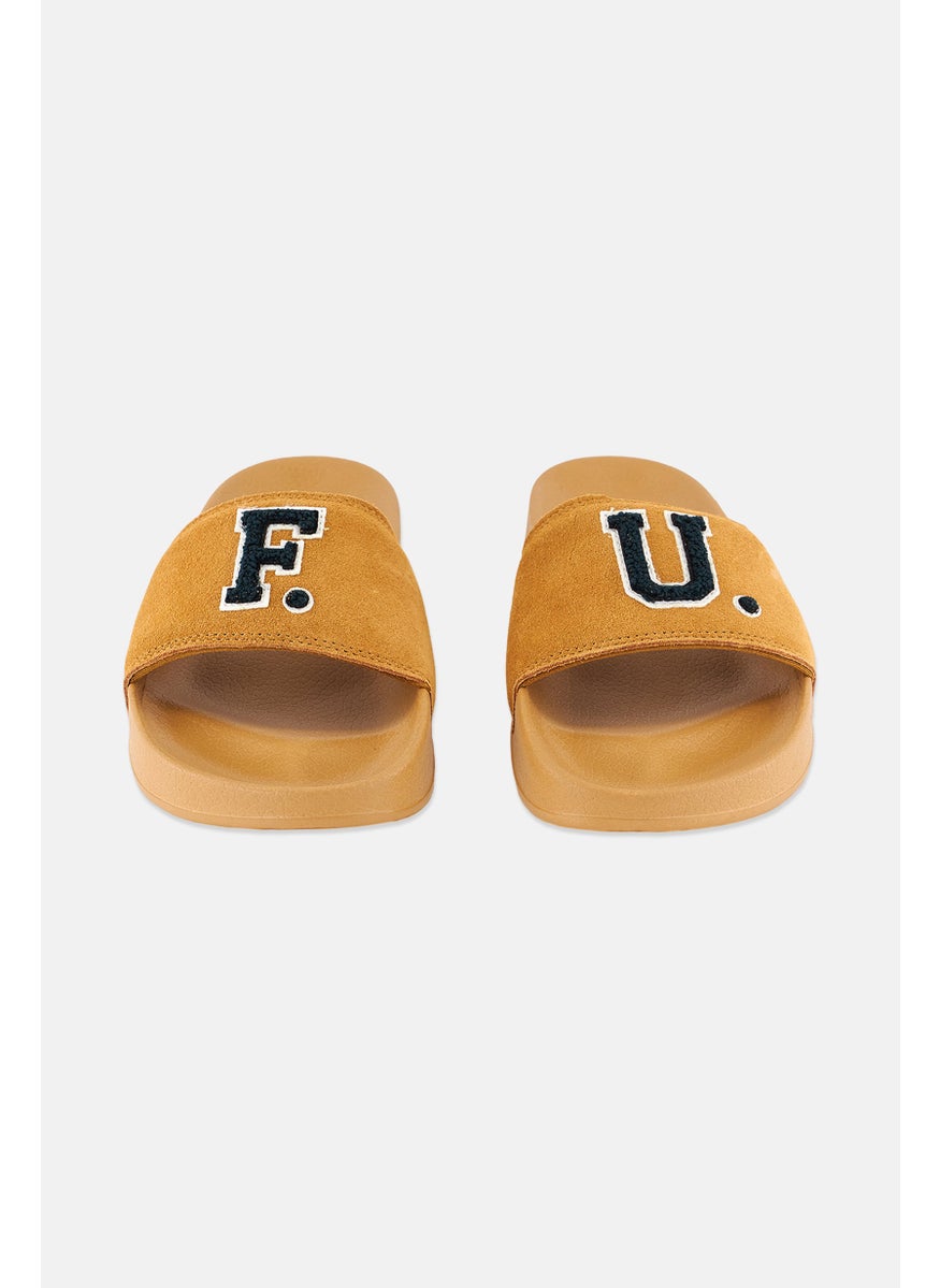 PUMA - Kid Girl X Fenty Leadcat Fenty Slides Slippers, Golden Brown and Scarab - Image 1